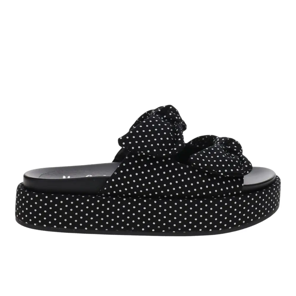 Corkys Womens Lil Bit Knotty Platform Casual Sandals Casual Mid Heel 2-3" - Black