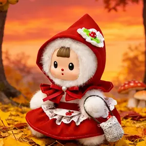 Little Riding Hood Vinyl Plush, Cute Stuffed Animal with Vivid Expressions, Perfect Kawaii Figure Gift for Birthdays & Decor, Soft Cuddly Gift Decor Doll