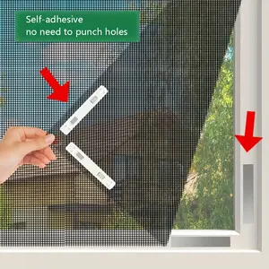 Magnetic Mosquito Window Screen Set, Adjustable Self-Adhesive, No Need To Punch Holes, High Breathability, No Drilling, Insect-Proof, Home Window Protection