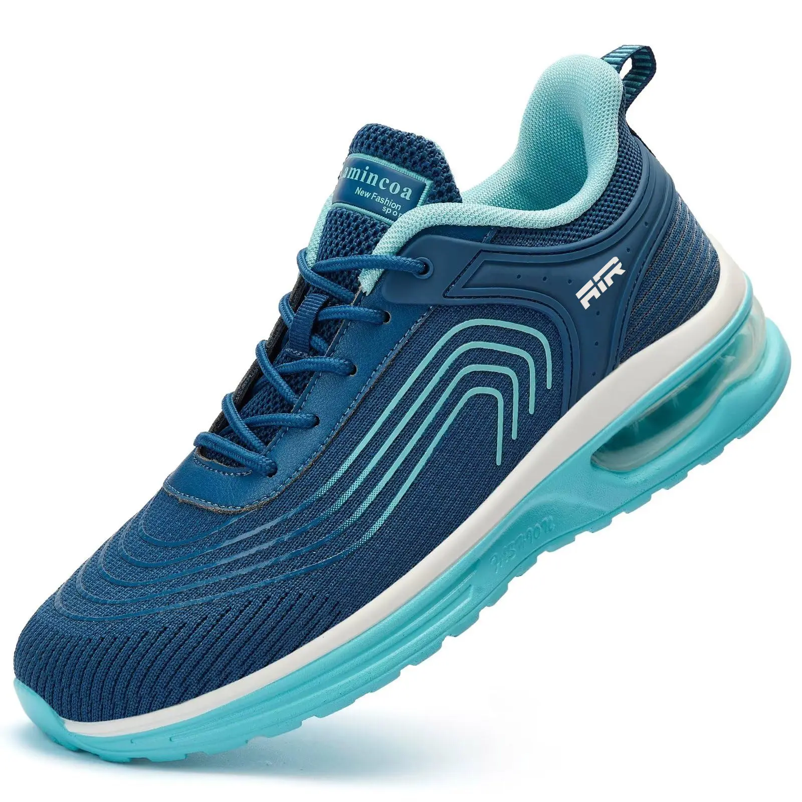 Cushioned Running Shoes for Women, Lavender Flyknit Athletic Sneakers with Air Cushion & 12-Hour Anti-Fatigue Ergonomic Support, Casual Running Sneakers, Women's Shoes, Female