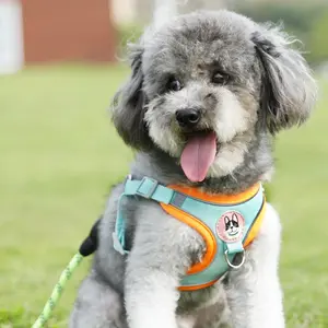 New Pet Chest Harness Vest Style Dog Harness Small Dogs Cats Reflective Leash, Comfortable Adjustable Pet Walking Gear