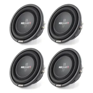 MB Quart DS1-204 400 Watt 8 Inch Shallow Slim Subs DVC Car Subwoofers (Set of 4)
