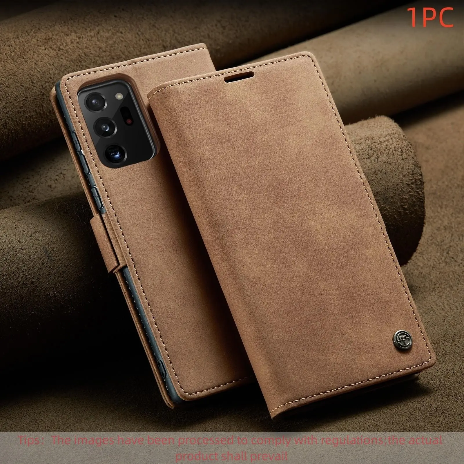 Magnetic Flip Cover for Galaxy Note20 Ultra, Note10 Plus Smartphone, with Card Slot and Stand, Durable Tpu Shockproof Design, Protective Case, Smartphone Casing, Accessories, Mobile Accessory