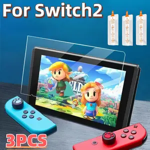 Switch2 Screen Protector Film Set, High-Alloy Material, 9h Hardness, Dust-Free Installation, Easy-To-Apply Design