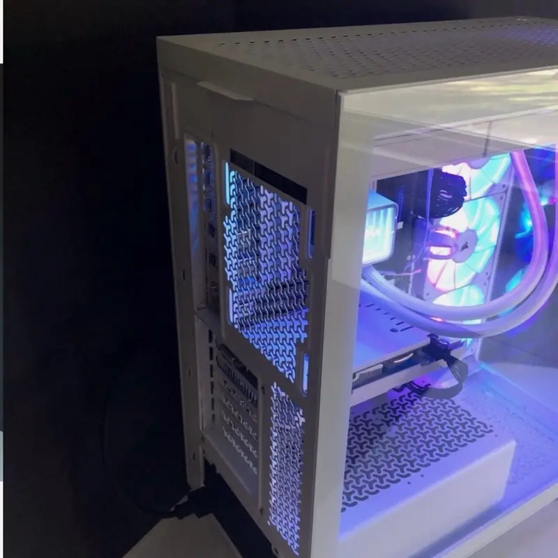 Gaming PC Desktop (white) RGB AMD  16GB Ryzen 5 8500G