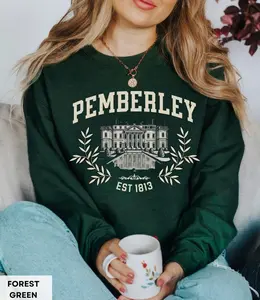 Pemberley Pride And Prejudice Jane Austen Sweatshirt Book Lover Gift Book Sweats Bookish Booktok Bookstagram Bookish Gift Book Lover Regency
