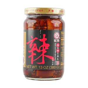 JIANGJI Taiwan Spicy Fermented Tofu Bean Curd Paste 380g - Authentic Chinese Condiment for Cooking & Dipping