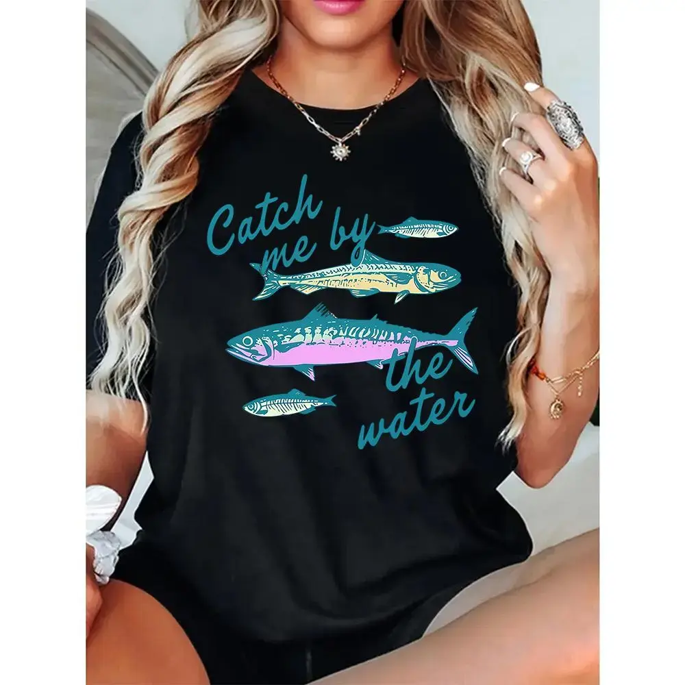Catch Me By The Water Shirt • Beach Graphic Tee • Lake Shirt • Cute Summer Shirt • Coastal Graphic Tee • Trendy Womens Tee • Vacation Outfit