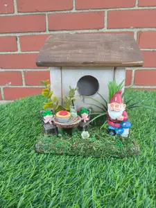 Hummingbird Home Gnome with  Pie