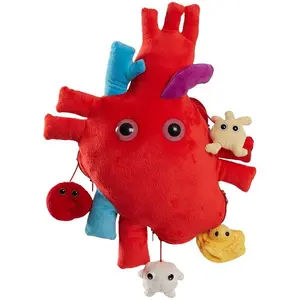 Giant Microbes Plush - Heart Deluxe With Mini Cells