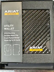 Ariat Utility Black Carbon Fiber Wallet