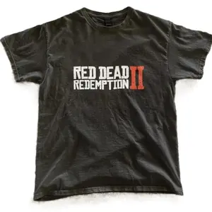 Red Dead Redemption Logo Graphic T-Shirt, Vintage Rockstar Games Streetwear Tee, RDR2 Classic Video Game Logo T-Shirt PH7