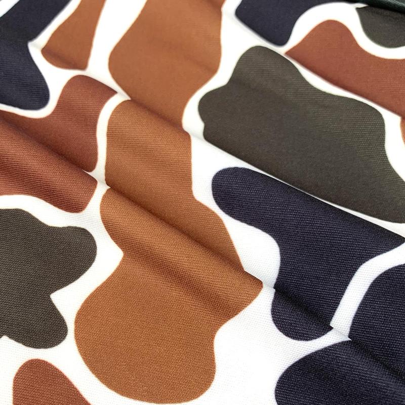 Viral Women's Camo Fitted Micro Shorts - Breathable Machine Washable Chic & Modern Versatile Summer Knit Fabric Bottoms with Vibrant Camouflage Pattern