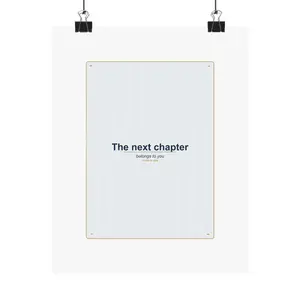 Graduate Next Chapter Poster, Graduation Wall Art Print
