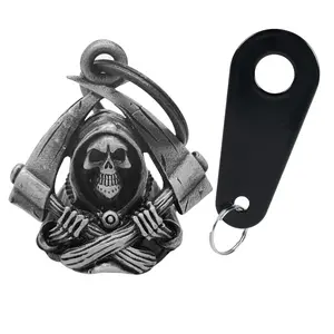 Dream Apparel Christmas/Halloween Bell, Gremlin/Guardian Motorcycle Bell/Motorcycle Key Chain for Bikers Women Men W/Hanger,Biker Bell for Riders,Good Luck Riding Bell Spirit Bell Moto Accessories