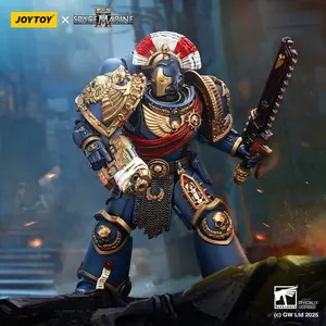 JOYTOY Warhammer 40K & The Horus Heresy Ultramarines Relic Secundus Armour with Artificer bolt rifle,chainsword and bolt pistol 1/18 Limited Edition Action Figure Model Collectible for Birthday Christmas Display