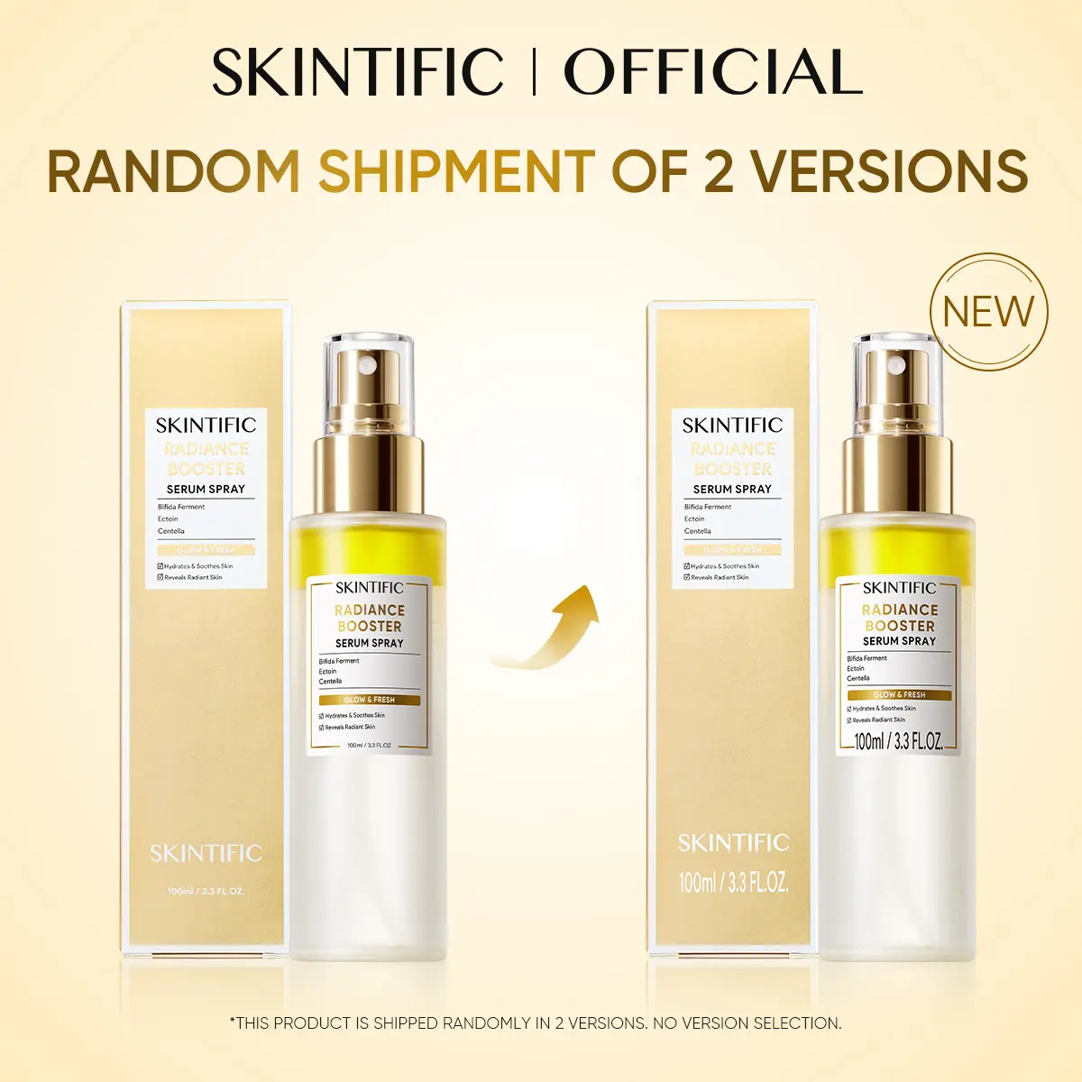 SKINTIFIC] Radiance Booster Serum Spray, Hydrating Face Mist with