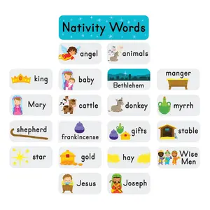 Nativity Word Wall Bulletin Board Set - 21 Pc.