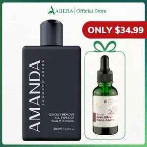 ABERA Amanda Shampoo - Reduce Dandruff & Itchy Scalp, Stronger Hair & Healthier Scalp, Nourishes, Supports and Promotes Hair Growth, 6.67 fl oz - Oil Control Conditioner Lengthening Volumizing Haircare Cleansing