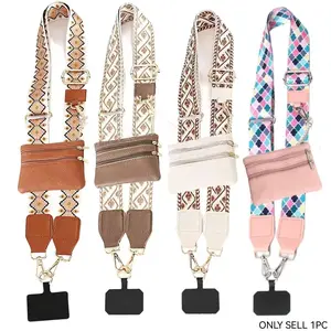Retro-Style Phone Strap & Backpack Strap, Adjustable Multi-Functional Design, Wallet Compartment Included, Perfect Gift Idea, Wallet Phone Lanyard, Phone Accessory