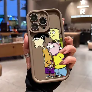 Classic And Funny cartoon E-Ed Edd n E-Eddy phone case Compatible with iPhone 17/16/15/14/13/12/11/Pro/ProMax/Plus/Air/Xsmax/E, for Samsung S26/S25/S24/S23/S22/Plus/Ultra/FE, Anti Fall Soft TPU Back Cover, Shockproof Cover, Uv Printed, Christmas gift