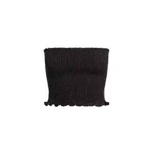 Rio Top - Black Crinkle Linen