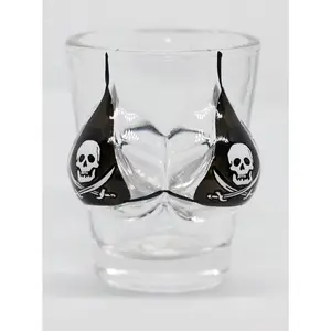 Pirate Flag Bikini Bust 3D Shot Glass Pirate Flag Bikini Bust 3D Shot Glass