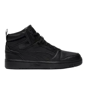 PUMA Mens Rebound V6 Mid Lace Up Sneakers Shoes Casual - Black
