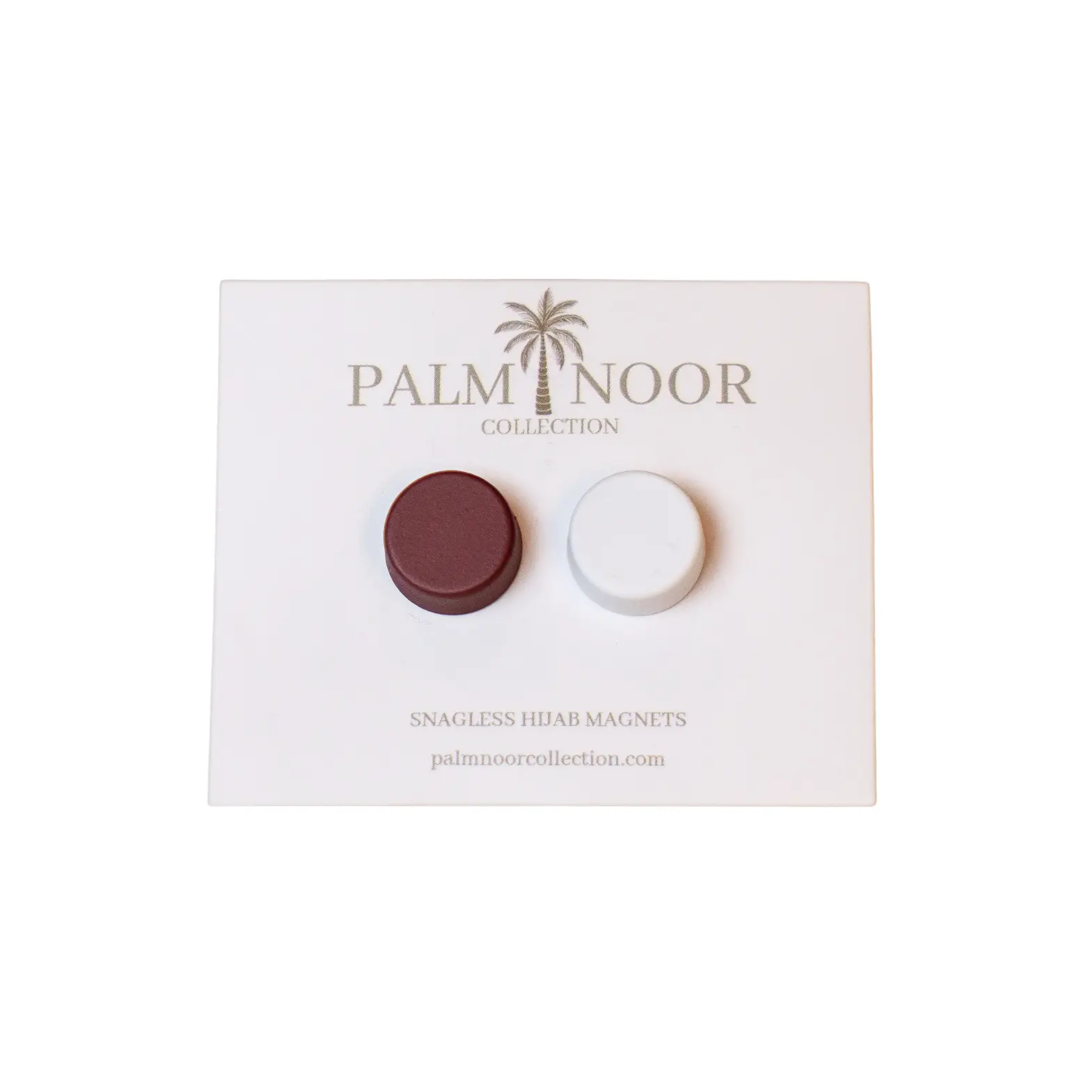 Hijab Magnets, Set of 2 - Minimalist Matte Finish with a Strong, Slip-Resistant Hold for No Fabric Damage, Hypoallergenic & Nickel-Free, Snagless Hijab Magnets, Gentle Touch For Sensitive Skin, Travel-Ready, Wearers Of Hijab