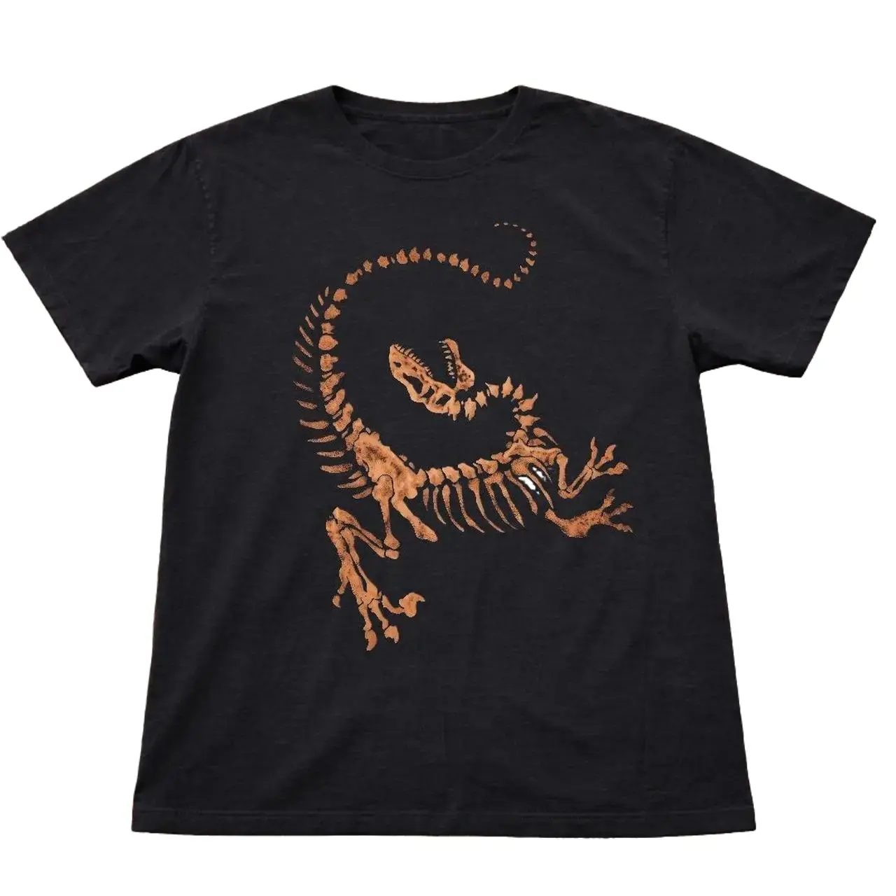 Men's T-shirt, Dinosaur Skeleton Graphic Tee, Unisex T-shirt, Gift T-shirt, Y2k Unisex Graphic Tees Gothic Grunge Style Clothes Menswear Streetwear