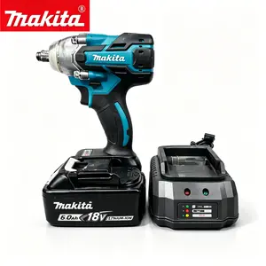 Makita DTW300 18V Brushless 1/2" Square Drive Impact Wrench - Impact Tools, High Torque Tool (280Nm Fastening, 400Nm Nut Busting) - 3-Speed Control, Reverse Auto-Stop - For Scaffolding, Automotive Bolting (M10-M20 Compatibility) atomic