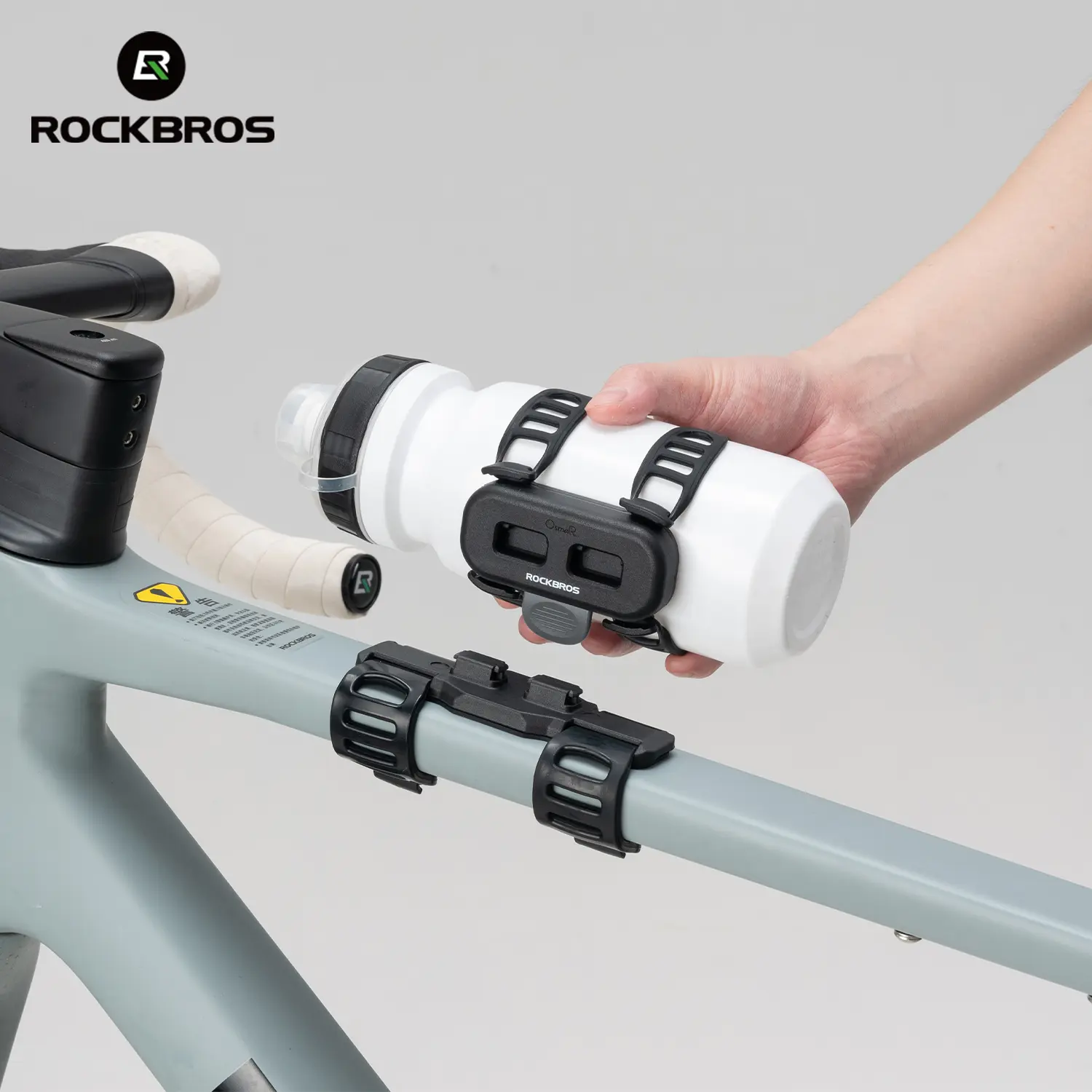 ROCKBROS Magnetic Strap-Type Bike Water Bottle Cage Secure Grip Easy Installation for Most Bike Types Practical Accessory