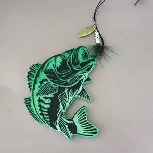 Fish Scented Car Freshie/ Hanging Rearview mirror air freshener
