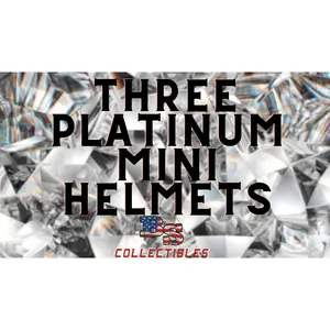 3 Factory Sealed Platinum Mini Helmets Break Pick Your Division 3 Factory Sealed Platinum Mini Helmets Break Pick Your Division