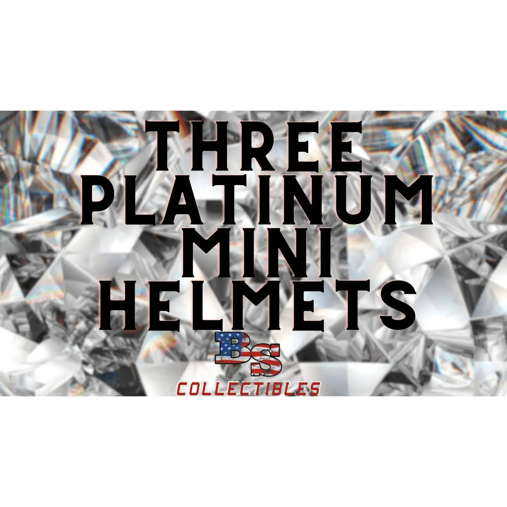 3 Factory Sealed Platinum Mini Helmets Break Pick Your Division