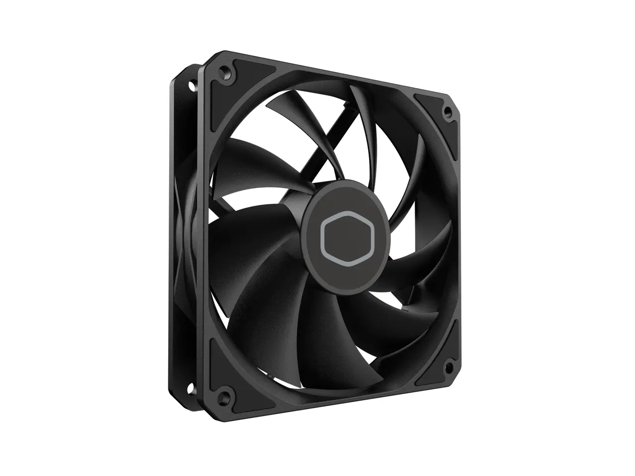 Cooler Master MF120 Lite Black Case|Liquid Cooler|Air Cooler Fan, 120mm Fan, Dynamic PWM 1,750 RPM, Air Balance Blades, Hybrid | PBT Frame