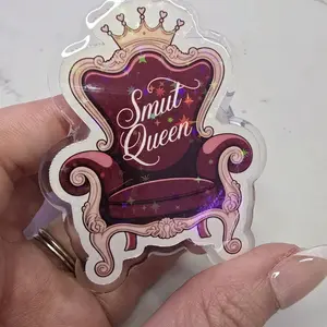 Magnetic Collapsible Grip/Stand for Kindle, ipad, E-Readers, Smart Phones | Handmade | Smut Queen Throne Chair Design