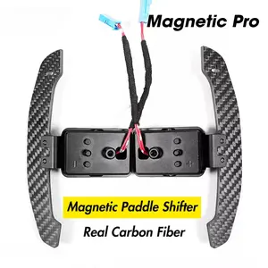 Magnetic Carbon Fiber Paddle Shifter Steering Wheel for Ford Mustang 15-23