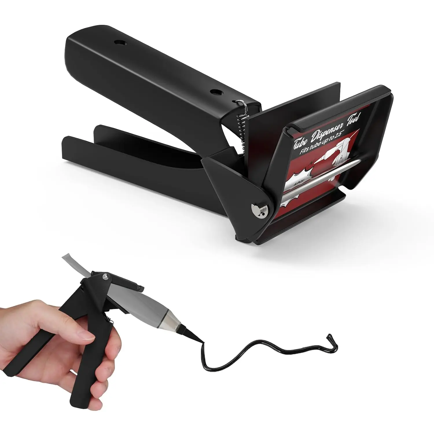 Tube Extrusion Tool, Tube-Grip Industrial Size Dispenser, Efficient RTV and  Dispenser,  Material , Black
