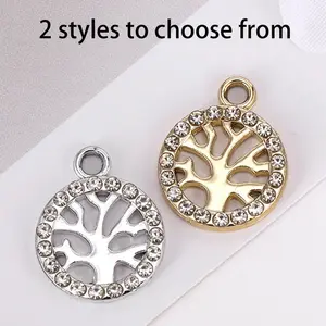 Crystal Life Tree Pendant Necklace, Durable Jewelry Accessory, Chain Included, Perfect Gift for Family Friends, Valentine Christmas New Year
