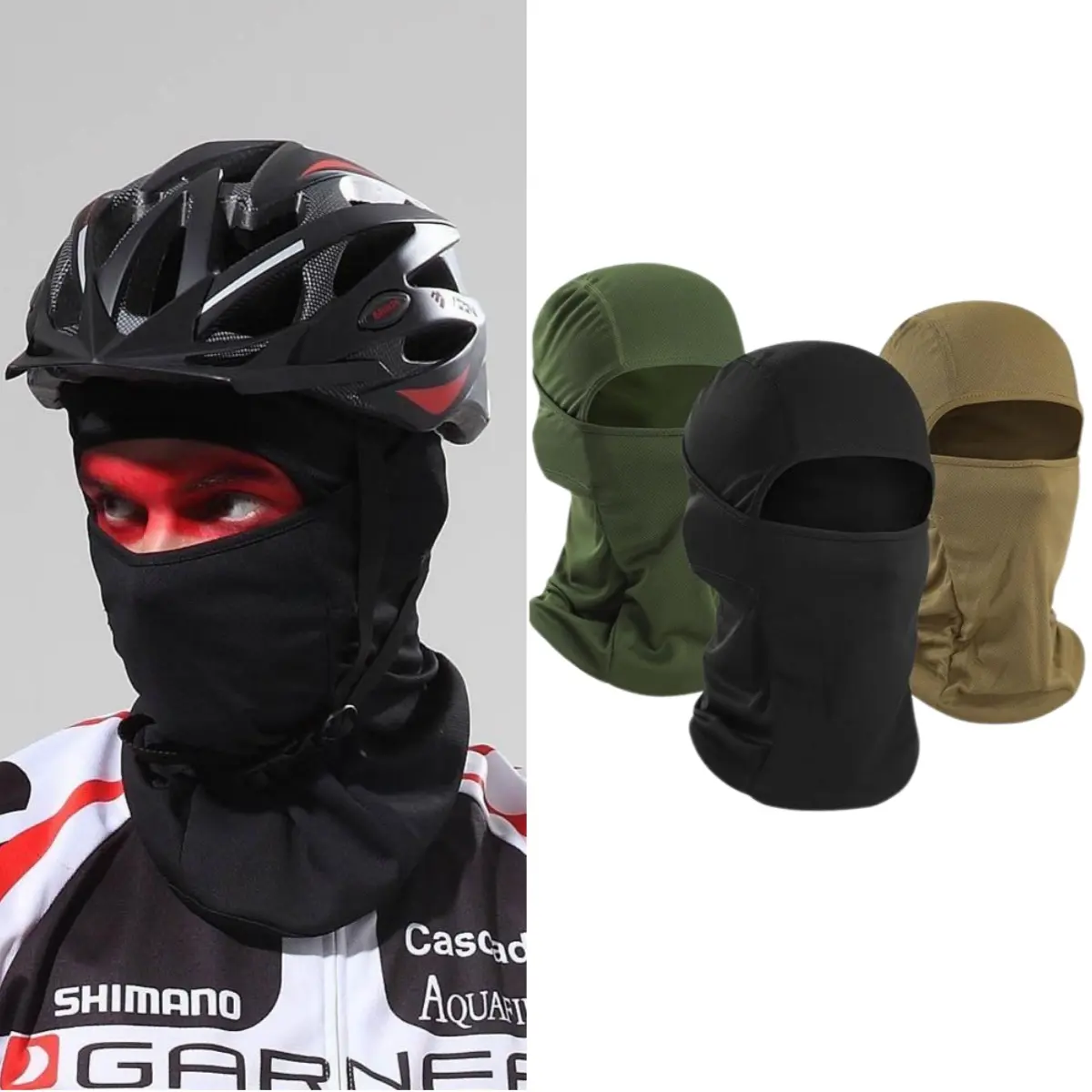 3 Pieces Balaclava Face Mask For Men - Cooling Breathable UV Protector Full Face Cover Caps, Breathable Elastic Fit & Perfect for Outdoor Activities