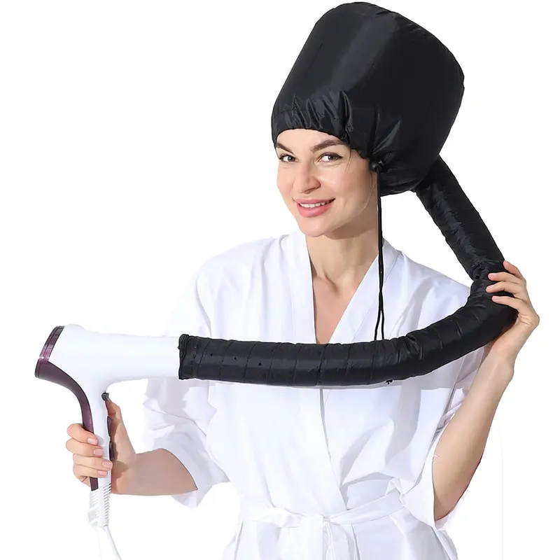 Blow Dryer Bonnet Hood Hair Dryer Satin Bonnet, Household Hair Dryer Cap Hair Dryer Hood, Hair Spa Bonnet at Home, Hair Styling Hood, Curling Deep Conditioning for Dry Hair, Safe and Easy to Apply, Daily