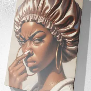Stankface Kiki Black Wall Art Print - Unique Wall Art