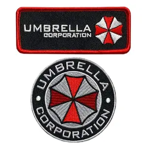 Miltacusa Umbrella Company Costume Patch [2PC - Hook Fastener Backing]