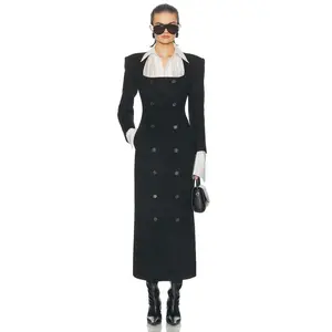 Helsa The Hourglass Coat in Black