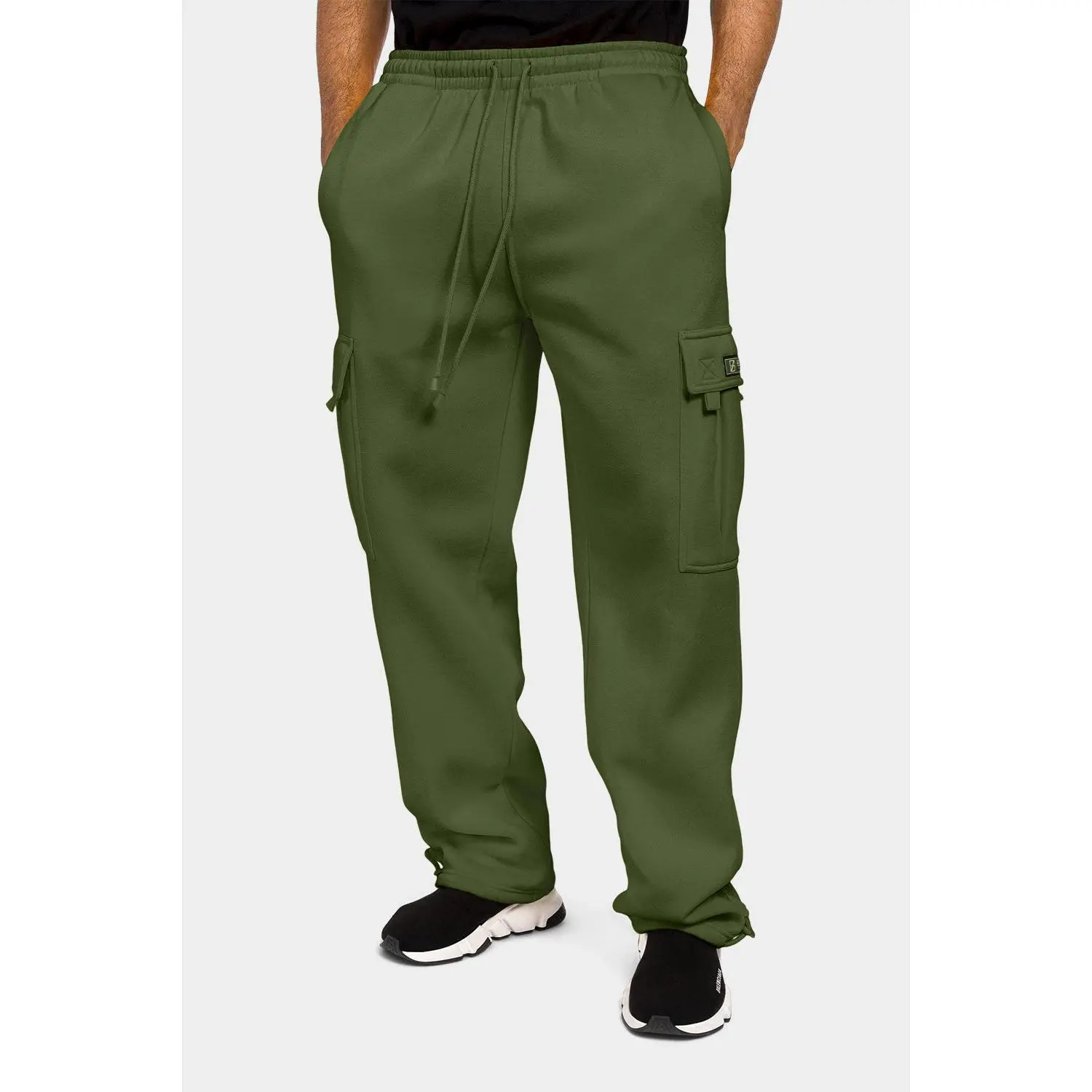 Unisex Neon Fleece Heavyweight Cargo Sweat Pants