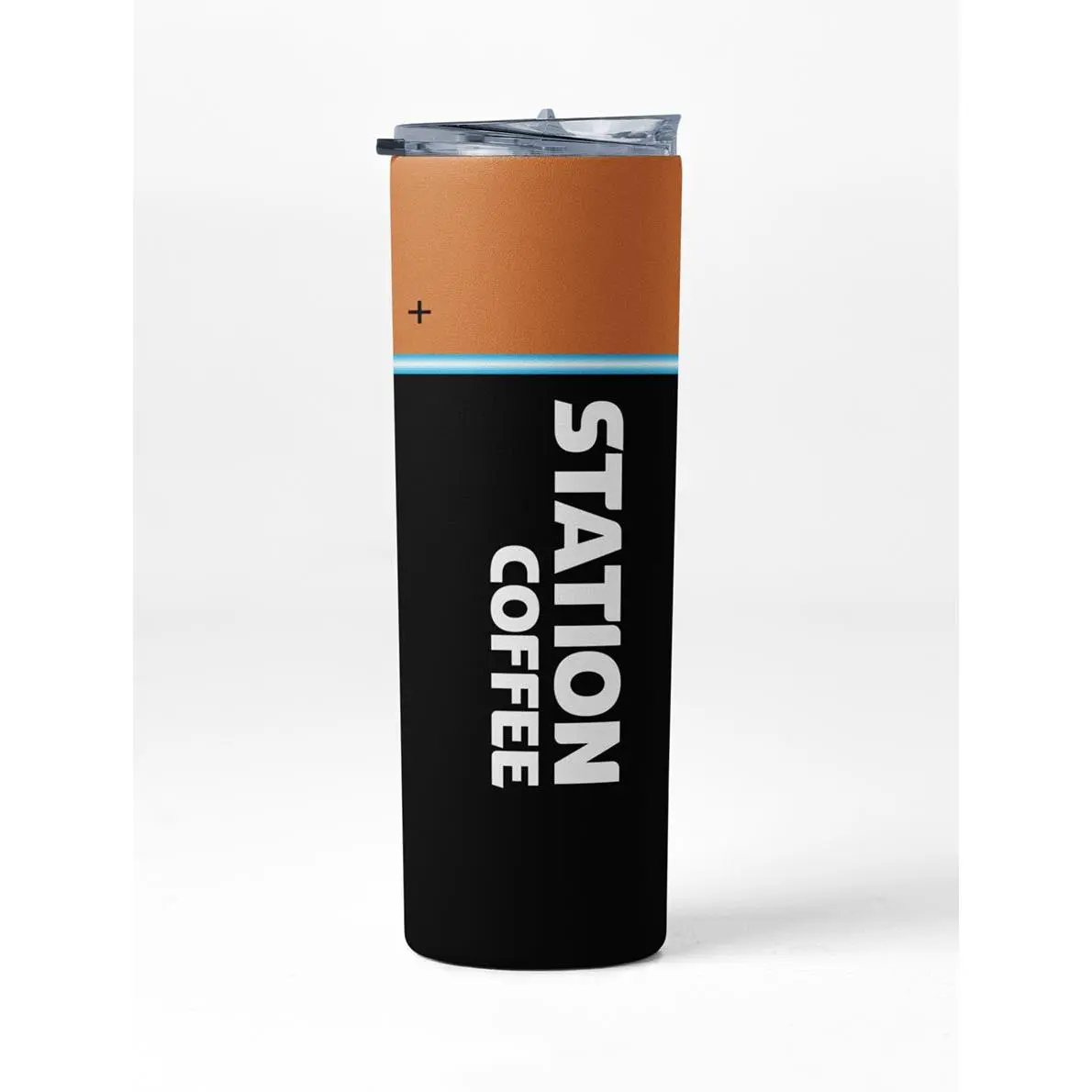 Station Coffee Copper-Top Battery Personalized Tumbler Drinkware Flasks