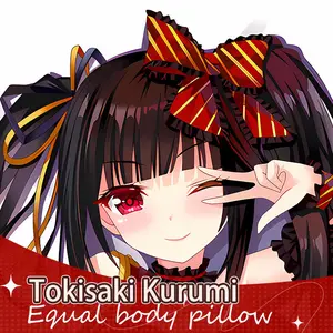 Anime Date A Live Tokisaki Kurumi Double-Sided Print Hing Body Pillowcase Otaku Cosplay Pillow Cover