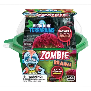 Zombie Brains Themed Micro Dome Terrarium