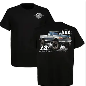 Ford 7.3L Power Stroke Diesel O.B.S. T-Shirt – Black Performance Pickup Truck Graphic Tee Featuring Custom Vintage Ford Truck Design, Automotive Lifestyle Apparel Gift for Diesel Truck Enthusiasts, Menswear Medium Men's